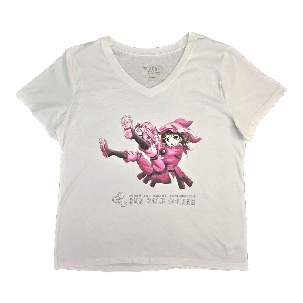 Sword Art Online Alternative Gun Gale Online Llen Womens Shirt Size Large Anime